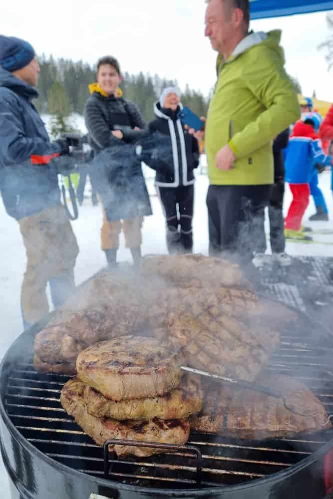 Fleisch am Grill in Hinterstoder