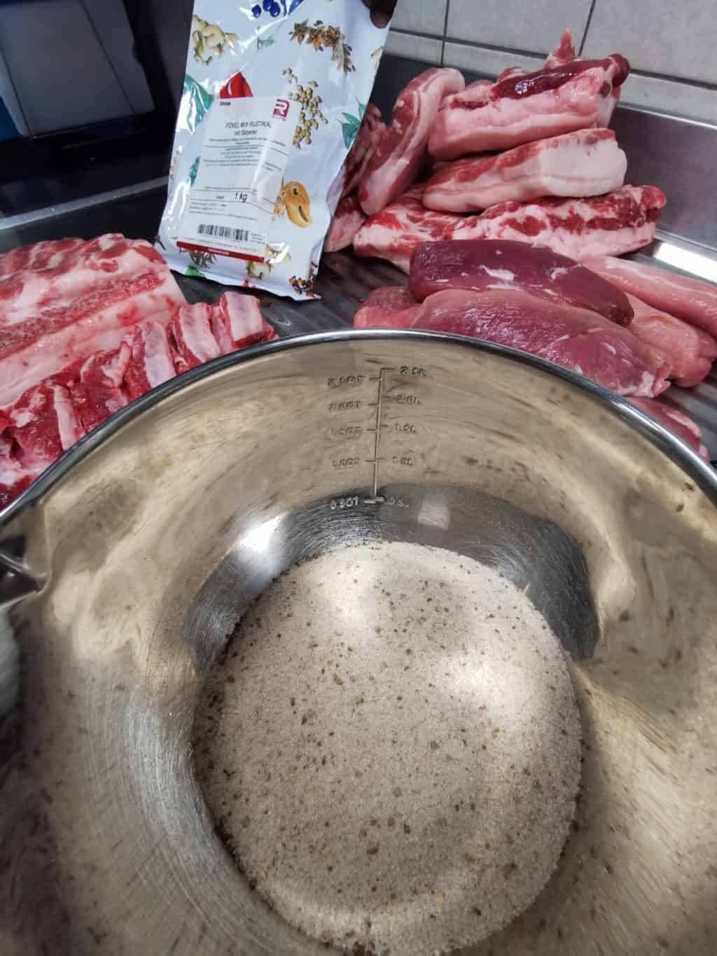4. Tag Fleisch salzen Corona Tagebuch Bild 1