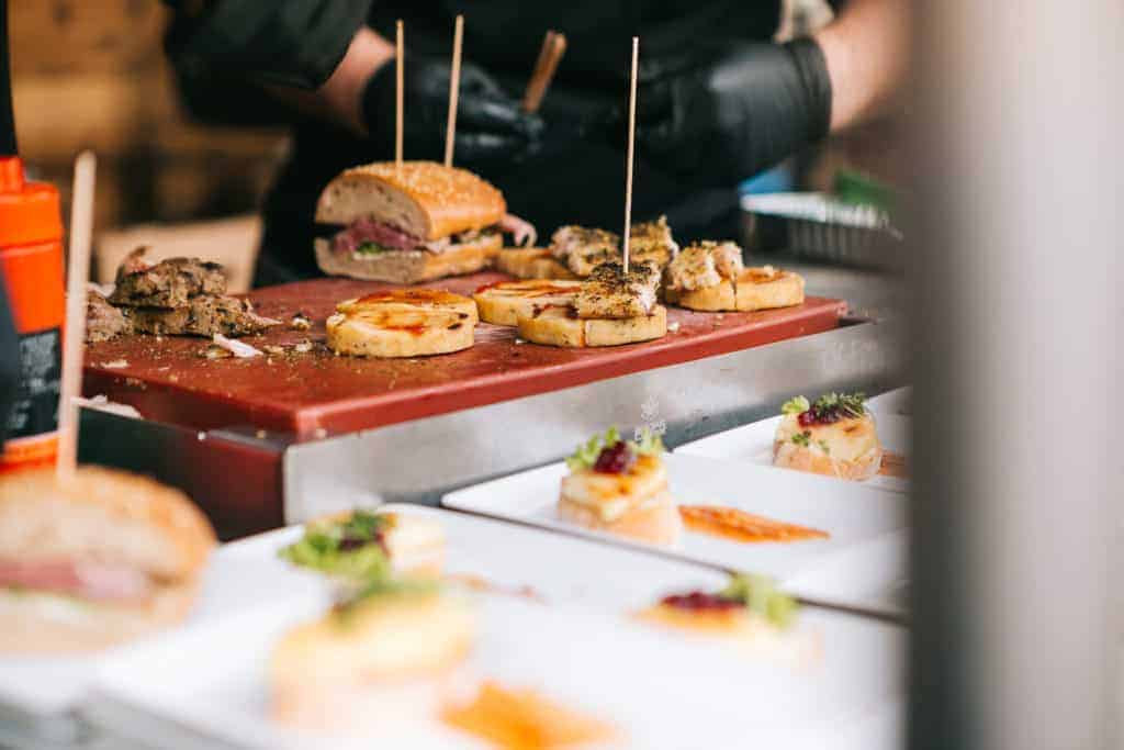 Essen schön angerichtet