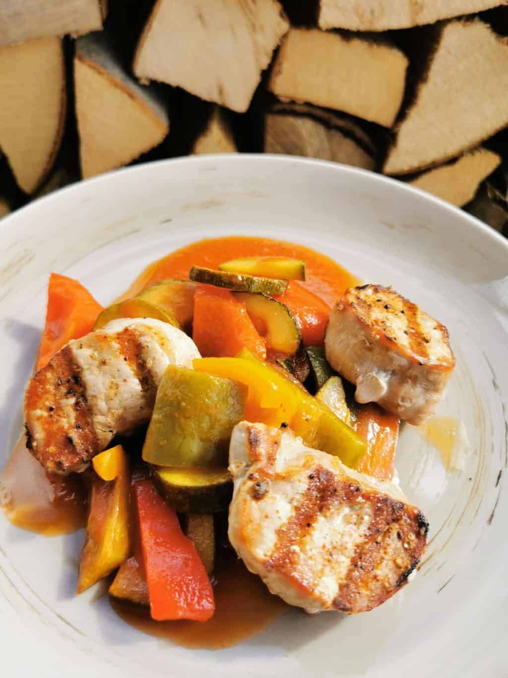 5. Tag Schweinemedaillons grillen Corona Tagebuch Bild 3