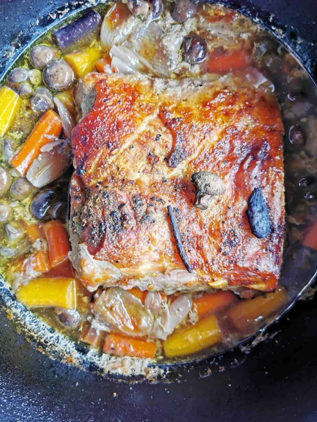 14. Tag Kalbskarree Dutch Oven Tagebuch Bild 4