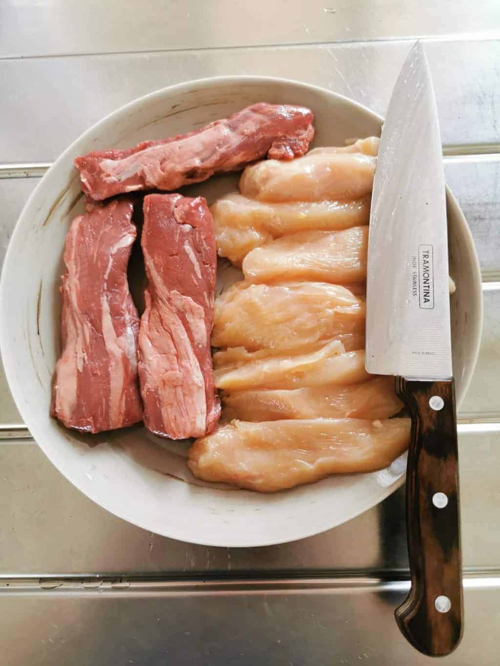 24. Tag Zweierlei Filet grillen Corona Tagebuch Bild 1