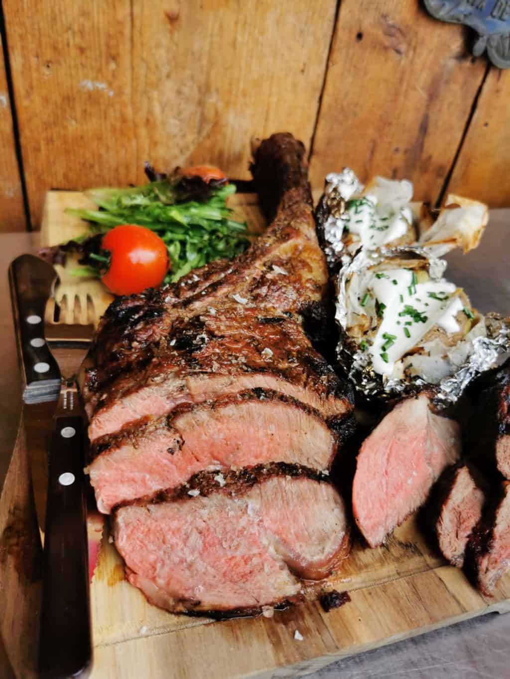 42. Tag Tomahawk Steak grillen Corona Tagebuch Bild 4