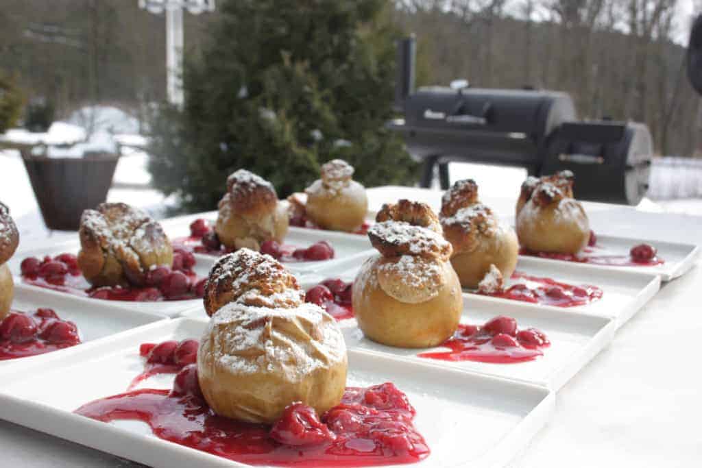 Adi Matzek Grillschule Grill Apfel Dessert